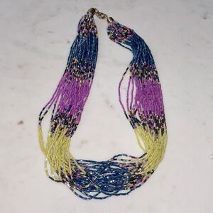 BOHO multi strand beaded necklace‎